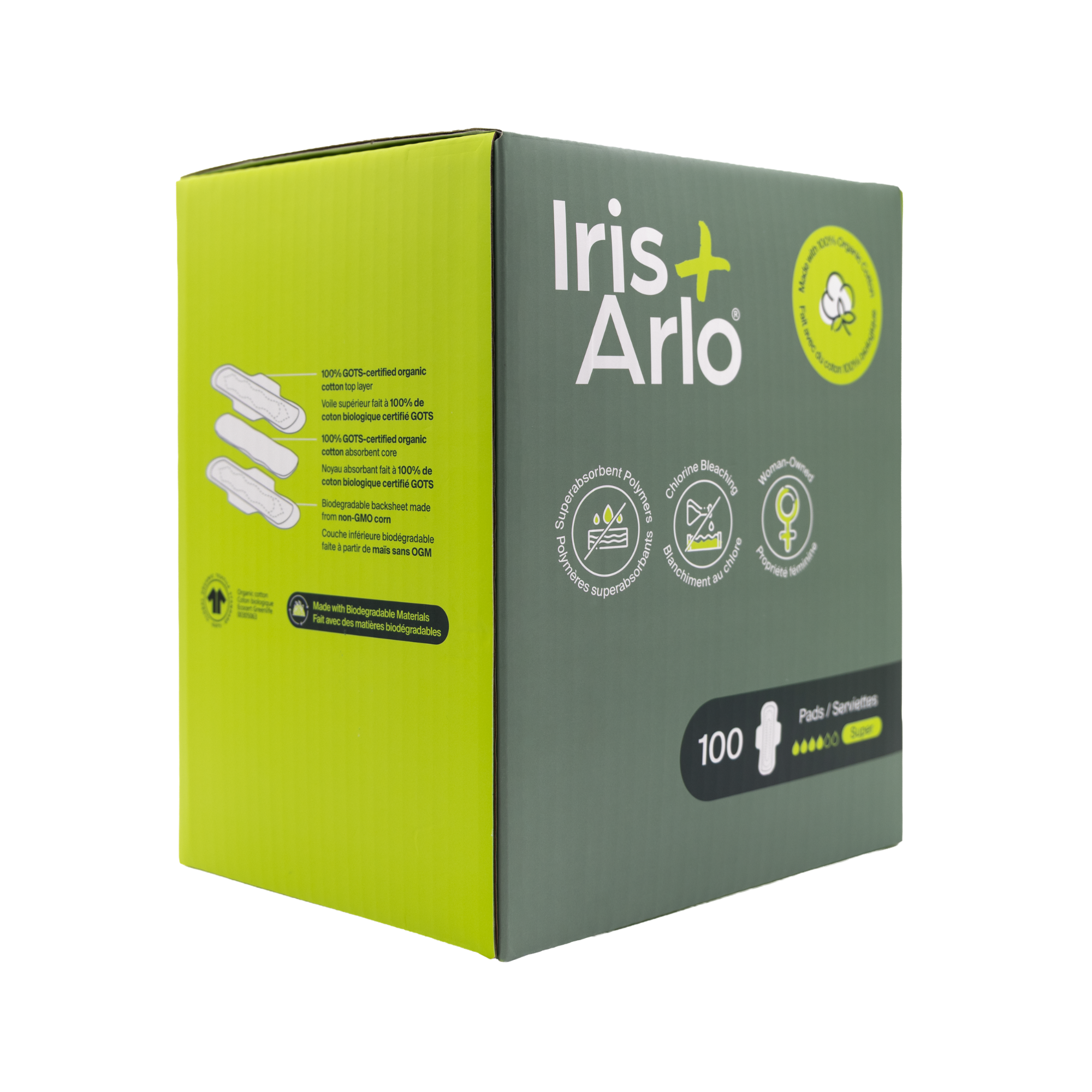Vrac - Serviettes de nuit 100 % coton biologique