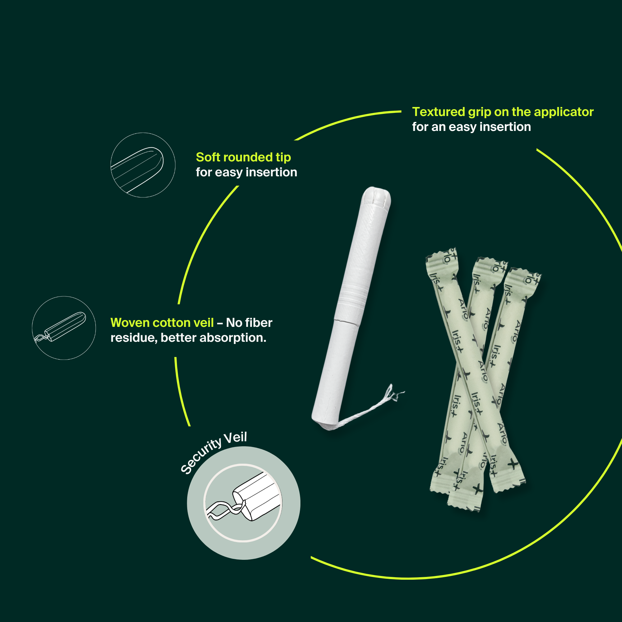 Vrac (600) – Tampons avec applicateur, régulier