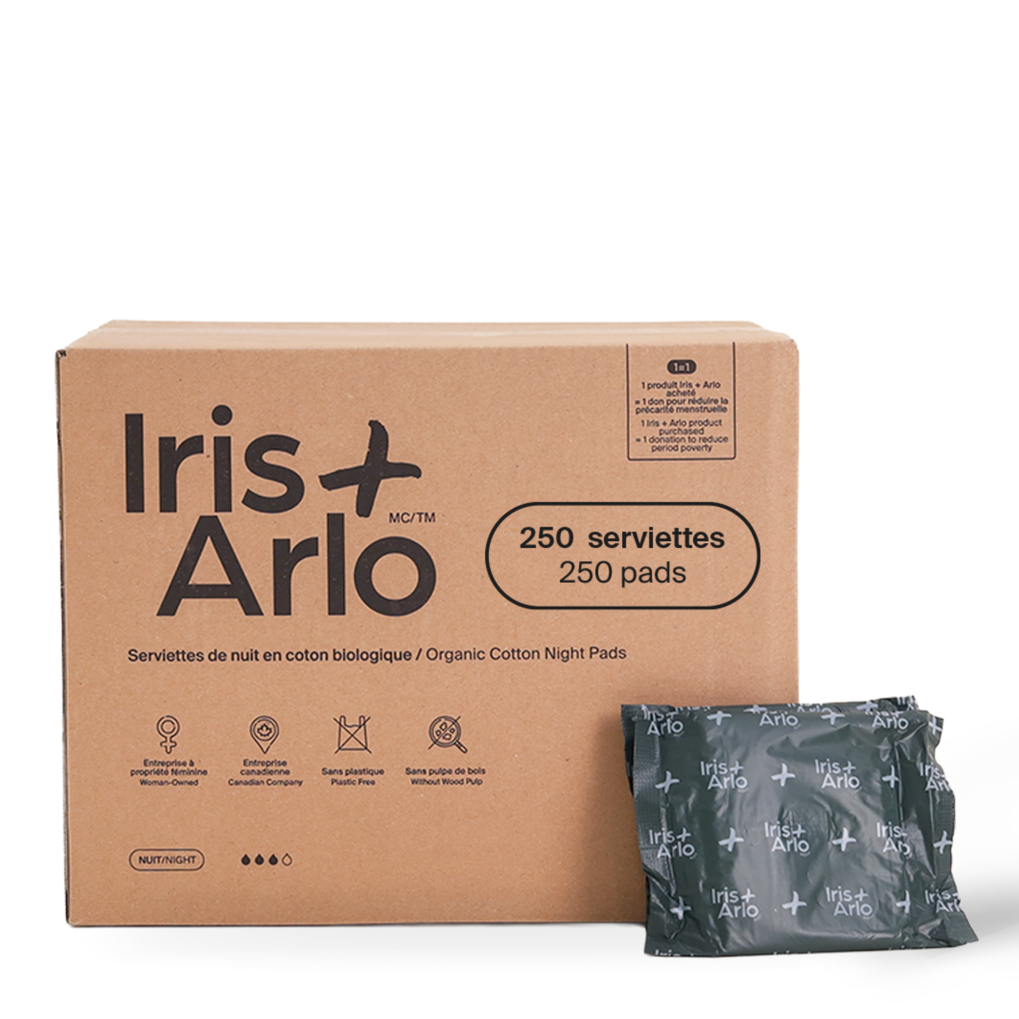 Vrac - Serviettes de nuit 100 % coton biologique
