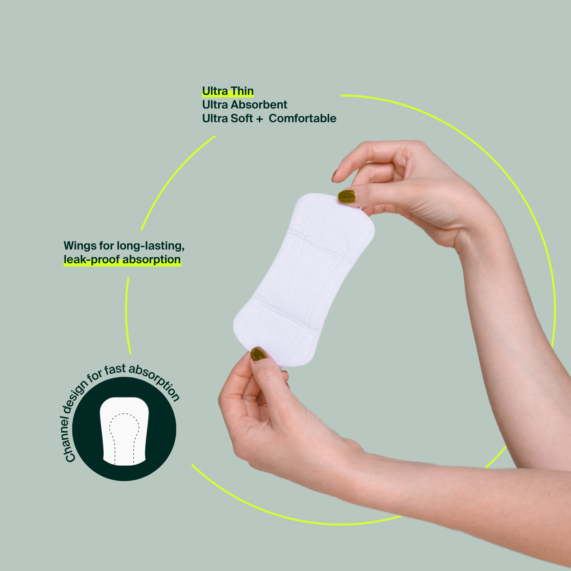 Vrac (80) - 100% Organique Protège-dessous - Sac Refermable