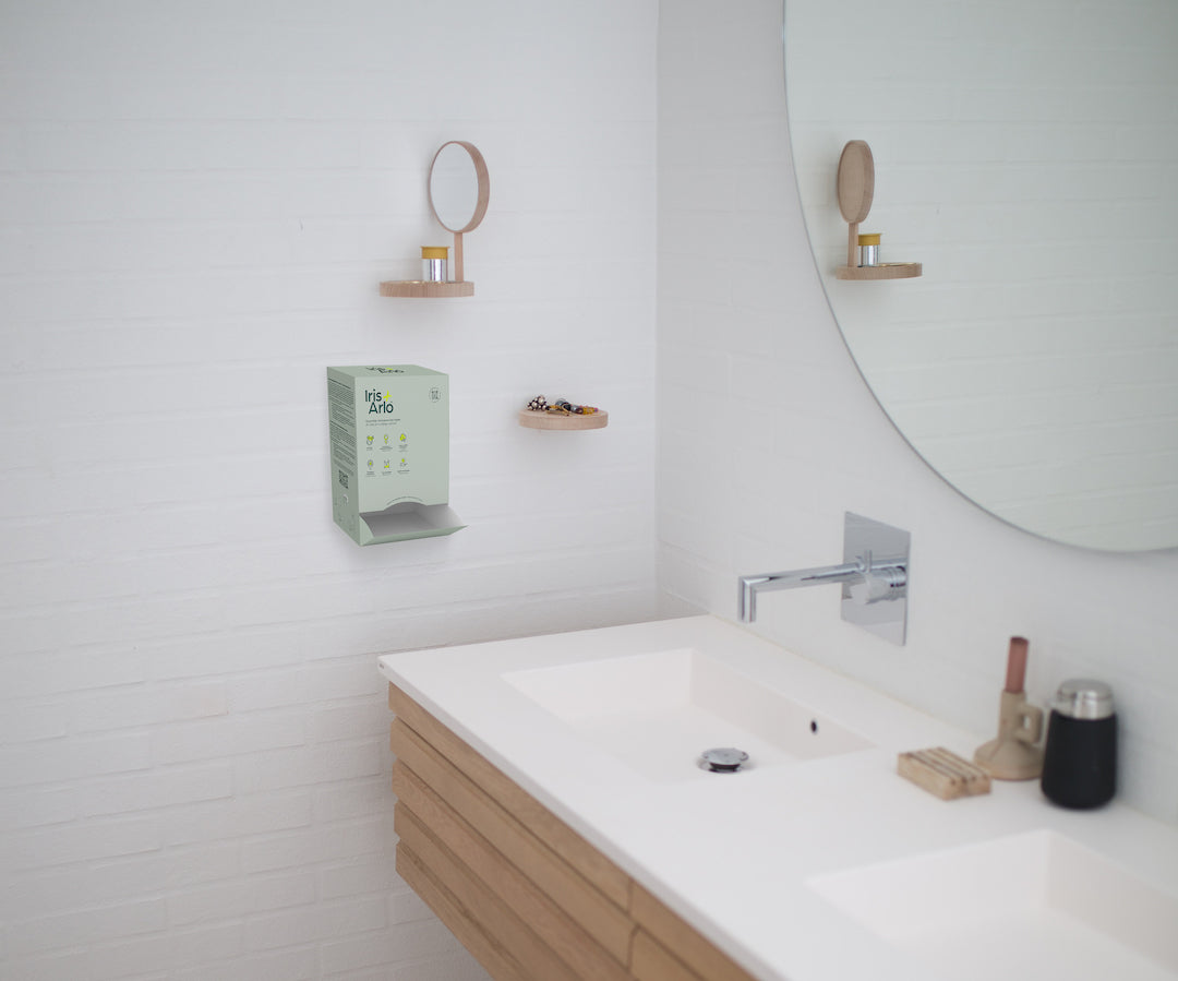 Iris + Arlo Mural Cardboard Dispenser, Organic Tampons