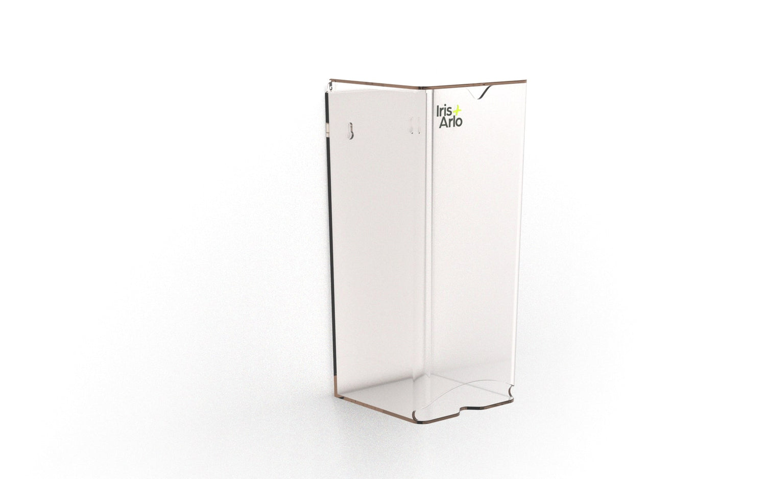 Iris + Arlo Recycled Plexiglass Mural Dispenser - Daily Pads - Transparent - empty