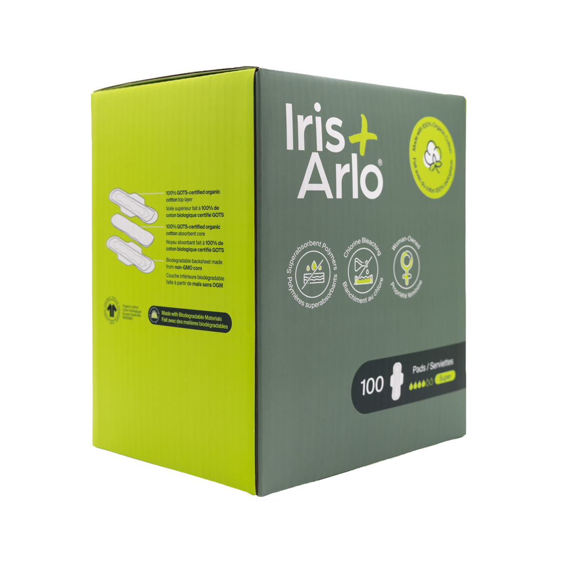 Vrac - Serviettes de nuit 100 % coton biologique