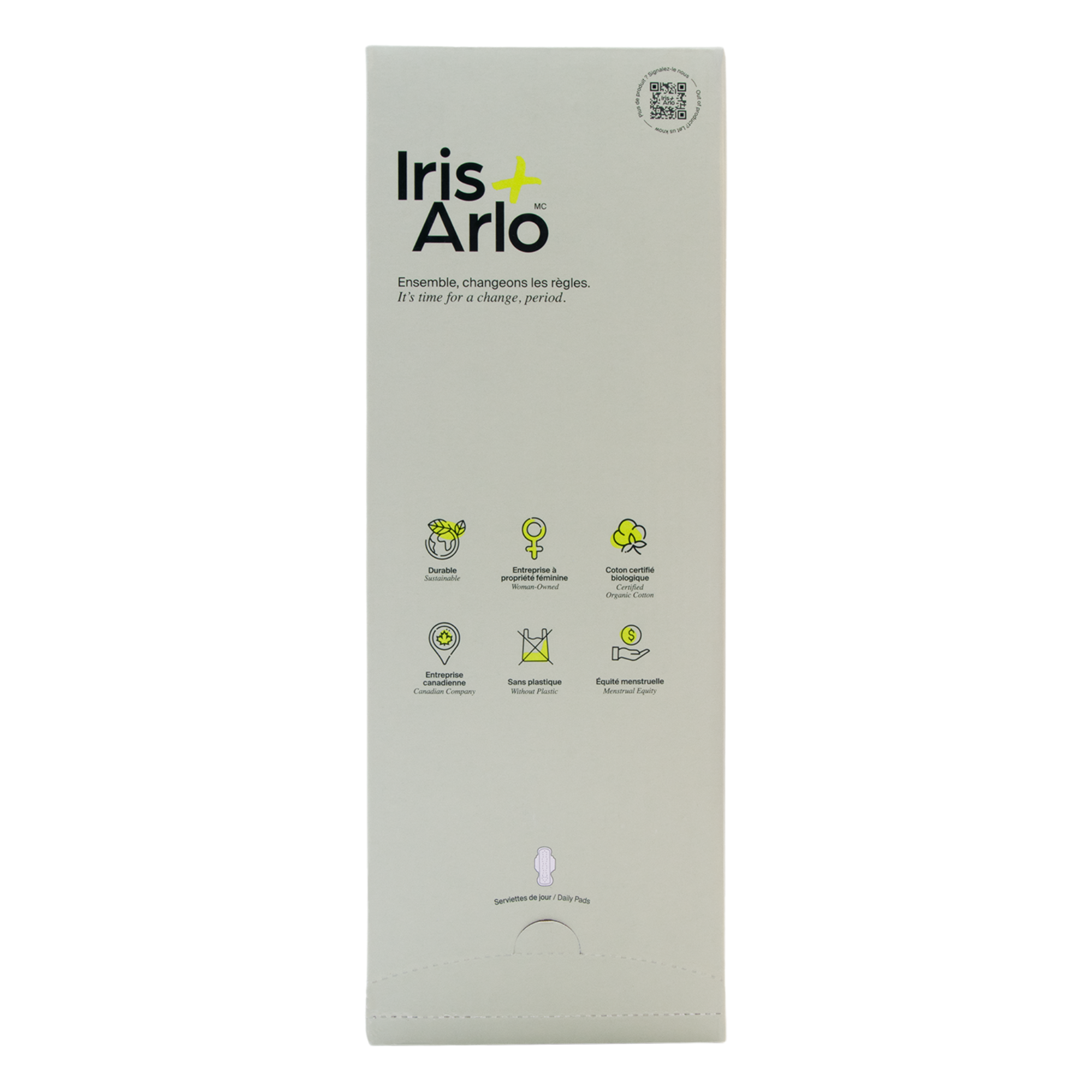 Distributeur carton mural, Serviettes de jour 100 % coton biologique