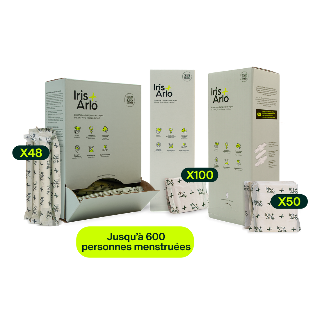 Event Kit – Wall-Mounted Cardboard Dispensers (0–600 menstruating people)