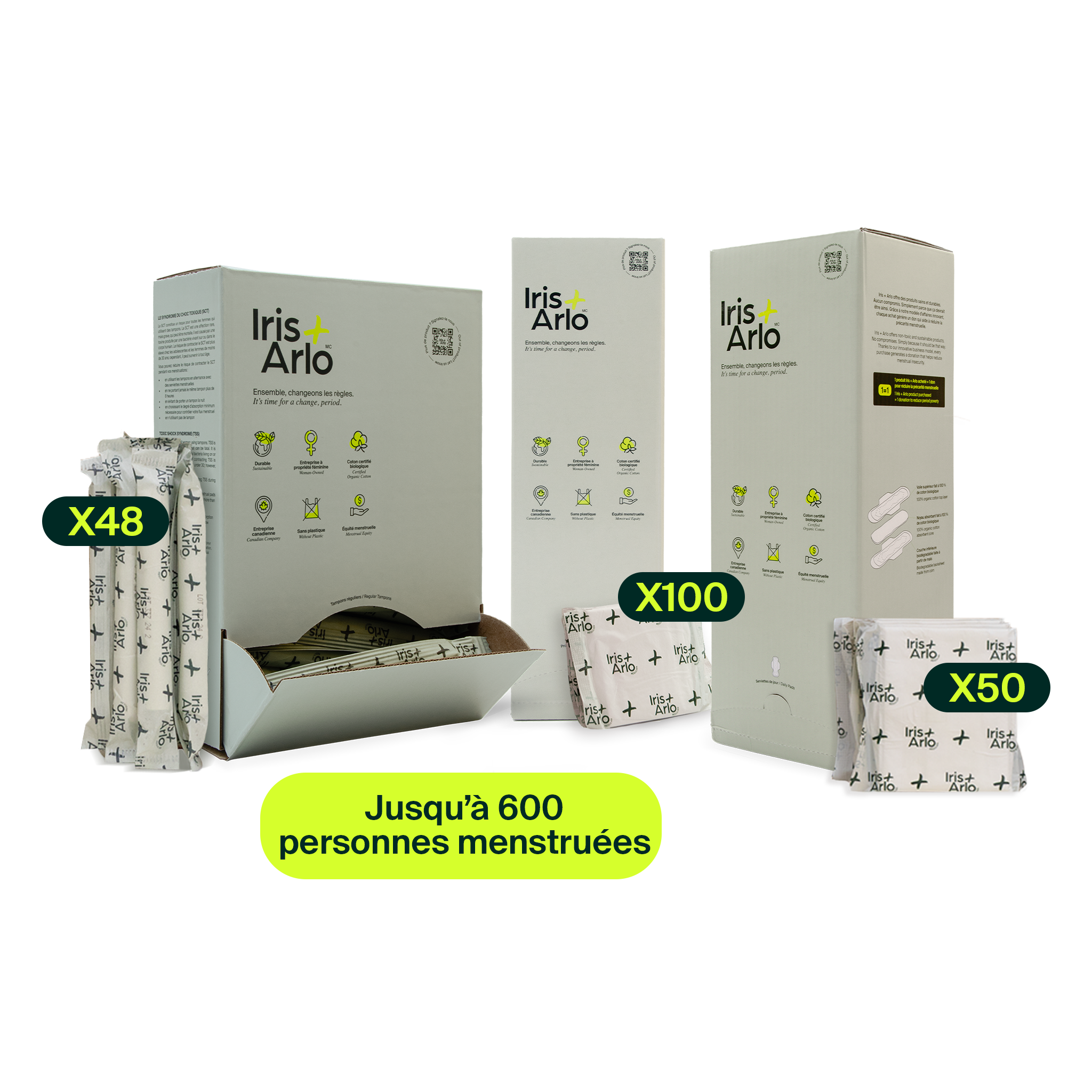Event Kit – Wall-Mounted Cardboard Dispensers (0–600 menstruating people)