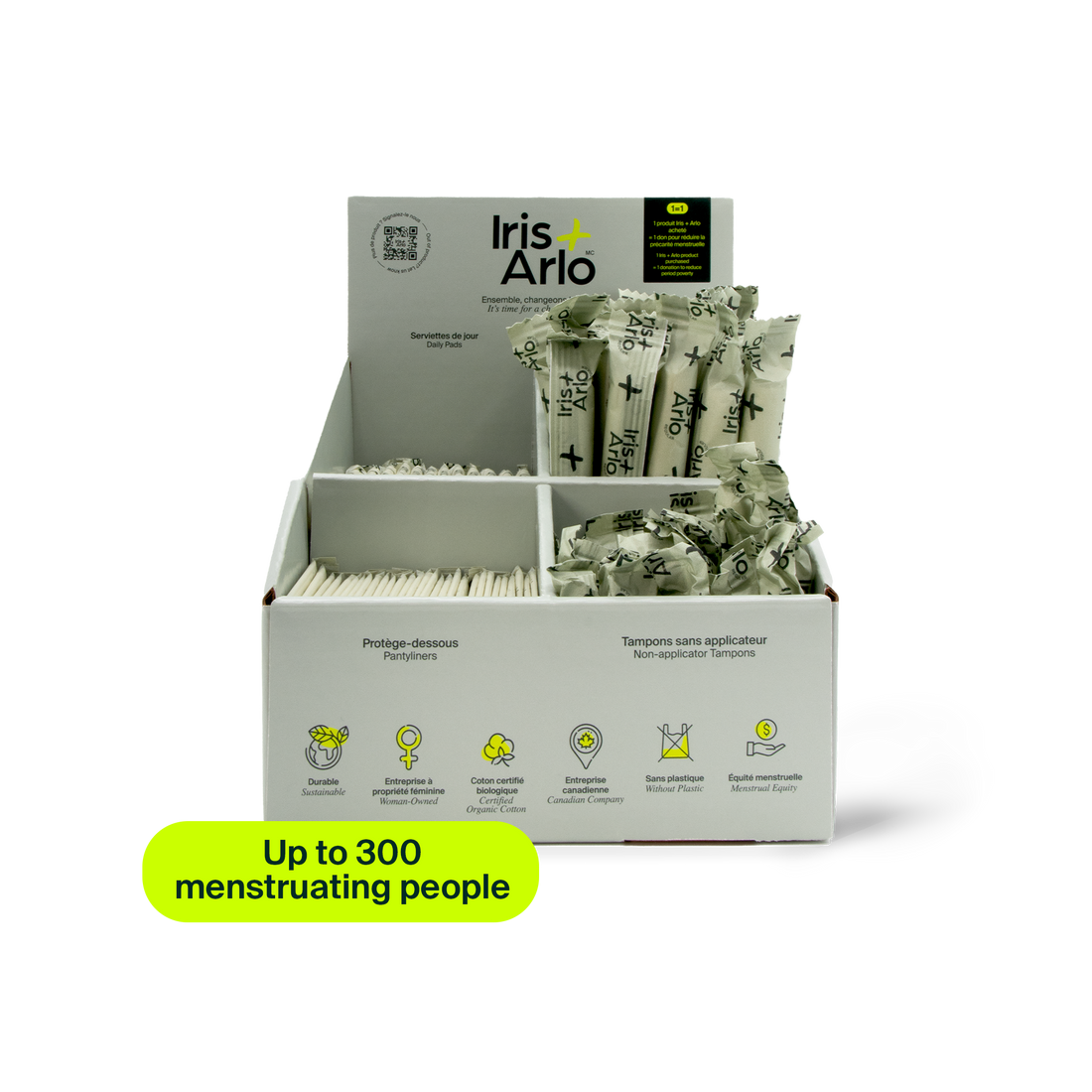 Event Kit - Cardboard Countertop Dispenser (0–300 menstruating people)