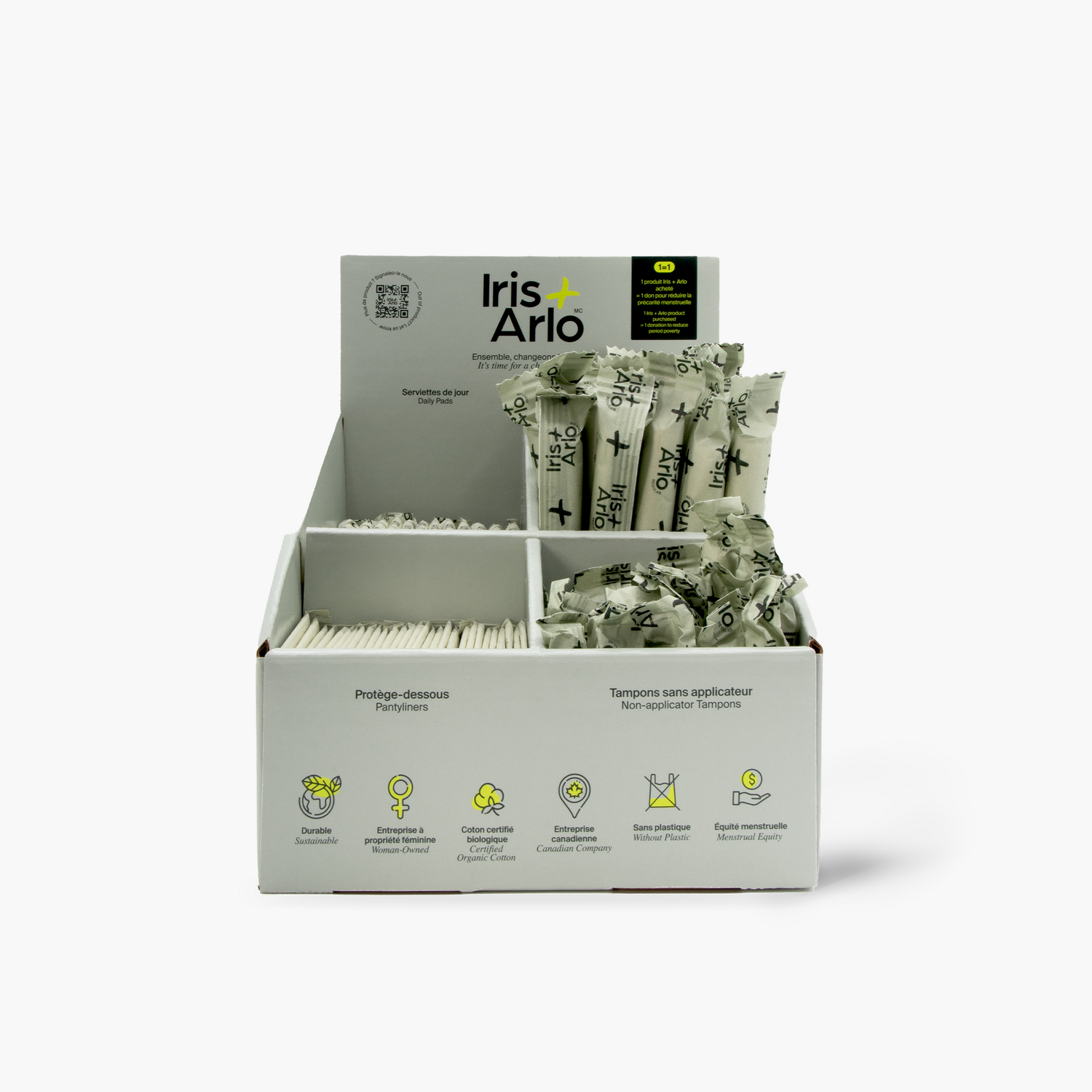 Iris + Arlo Cardboard Countertop Dispenser, 4 products
