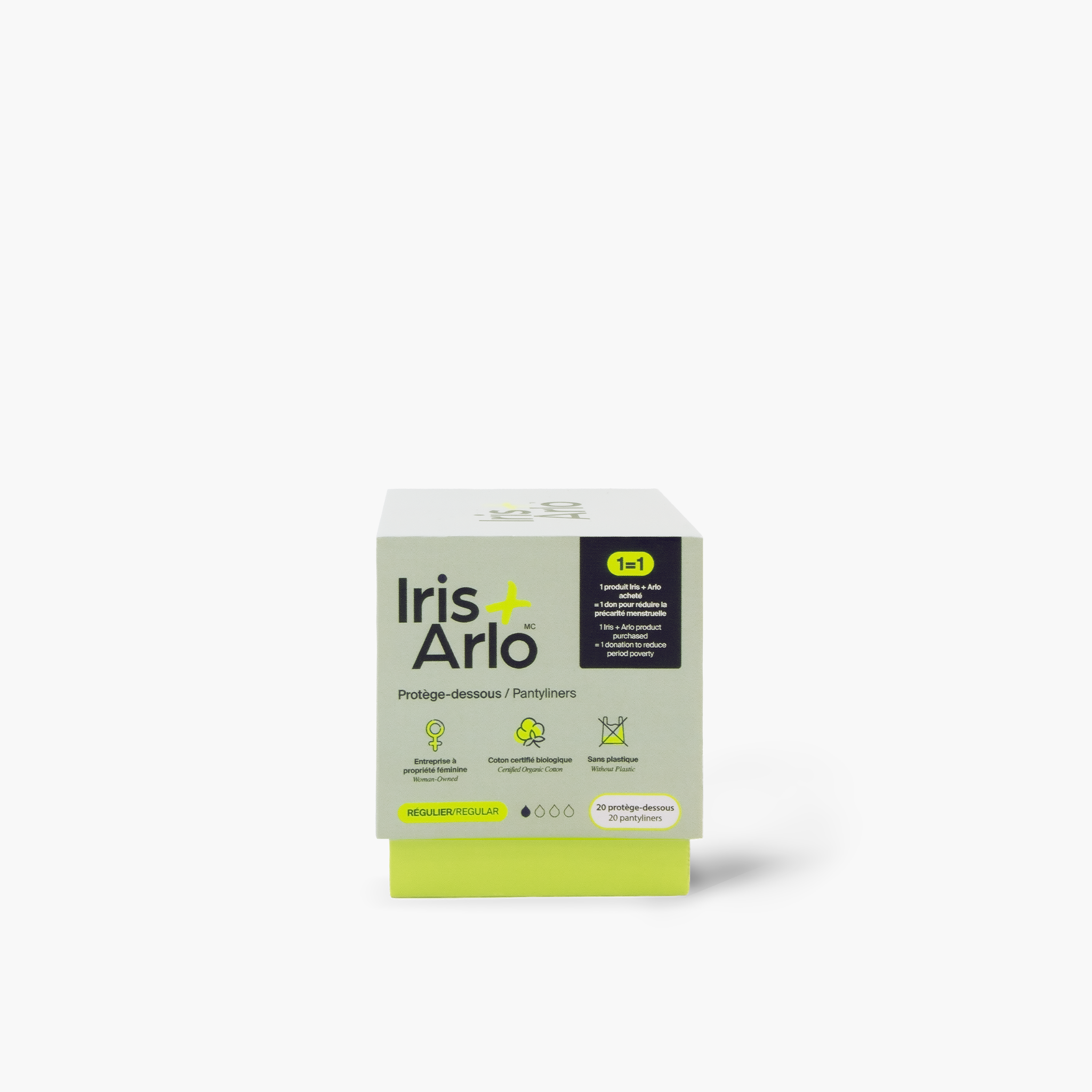 Iris + Arlo Sustainable and Healthy Pantyliners