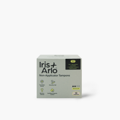 Iris + Arlo Organic Tampons Without Applicator