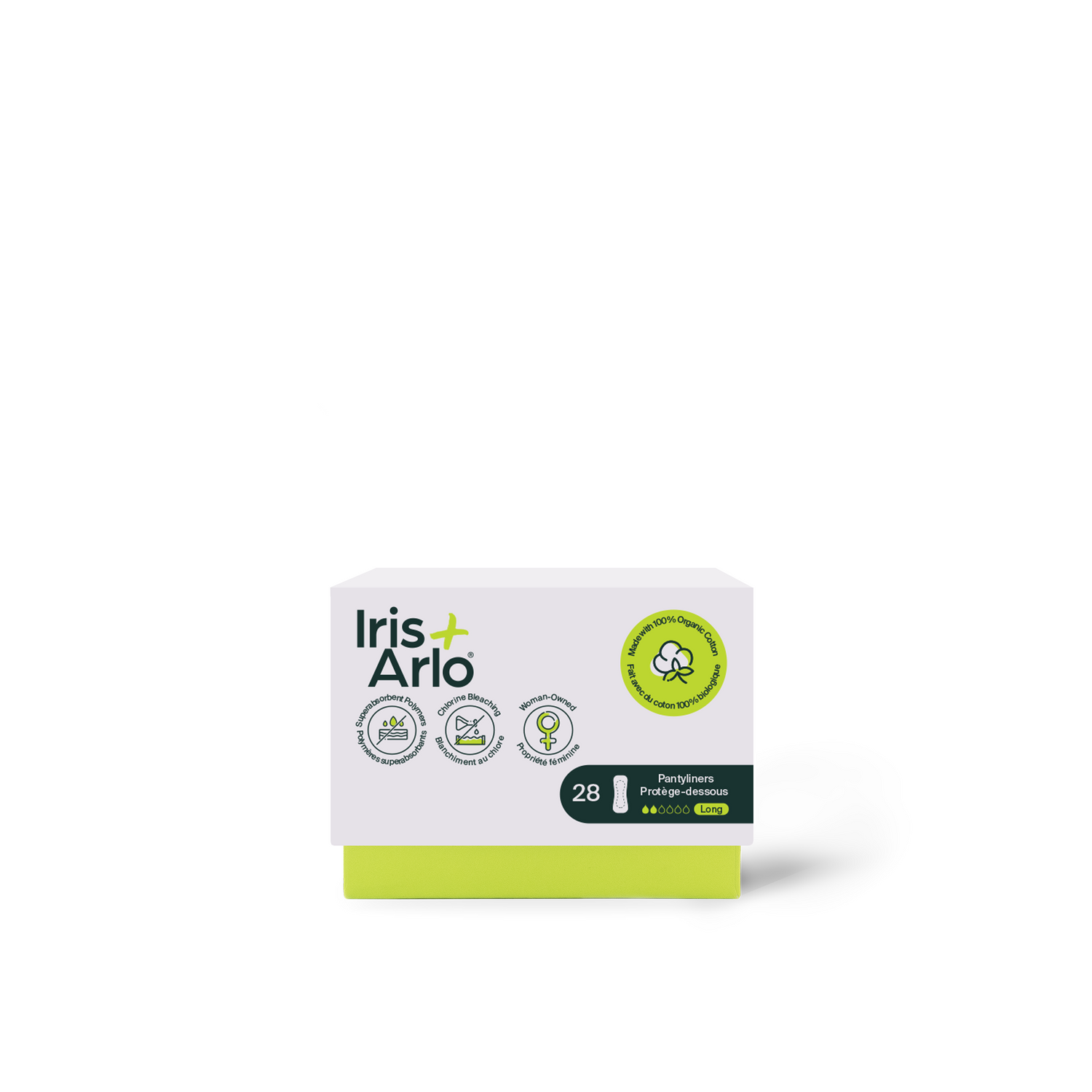 100% Organic Cotton Long Pantyliners