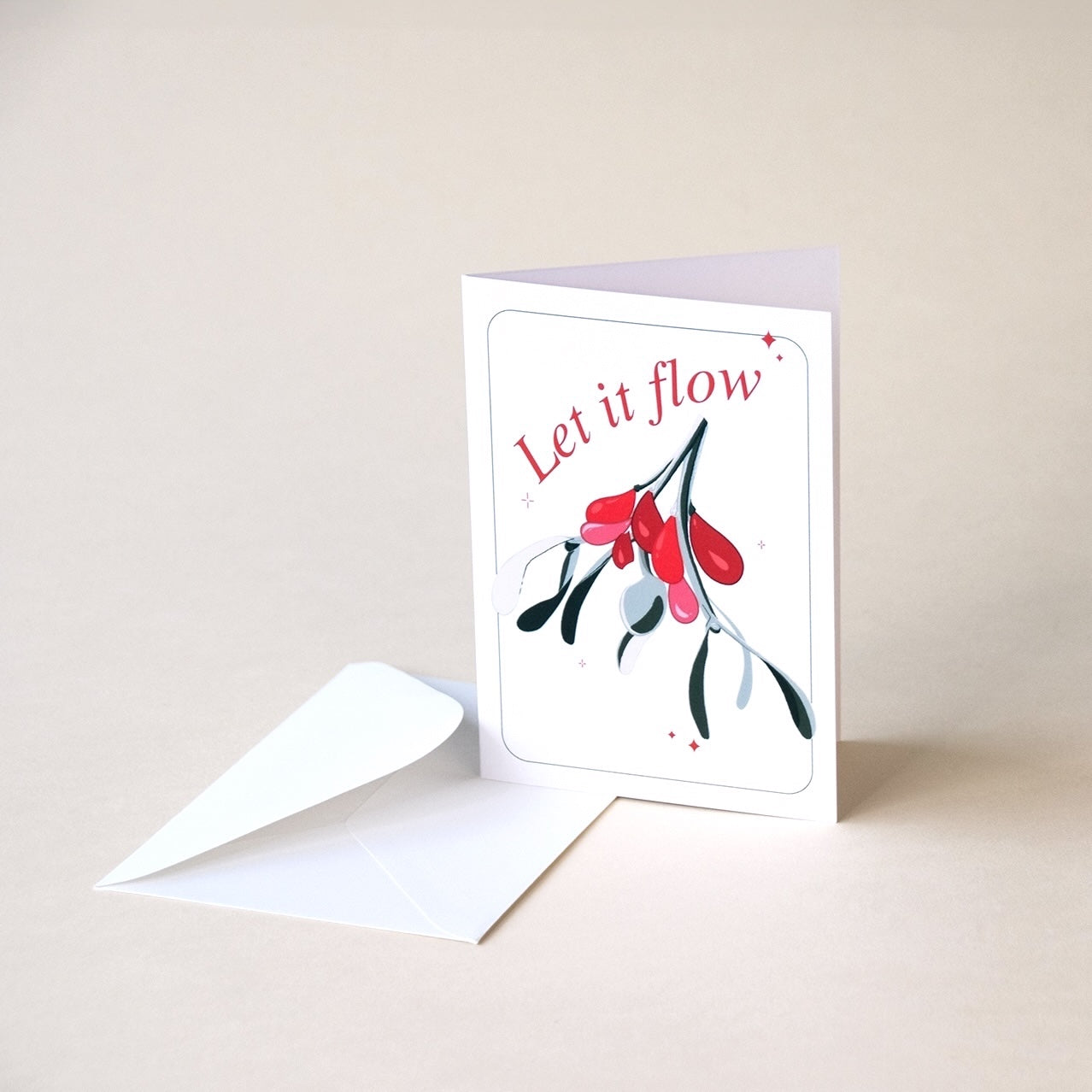 Iris + Arlo - Greetings Cards - let it flow naturally