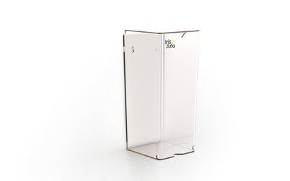 Iris + Arlo Recycled Plexiglass Mural Dispenser - Daily Pads - Transparent - empty